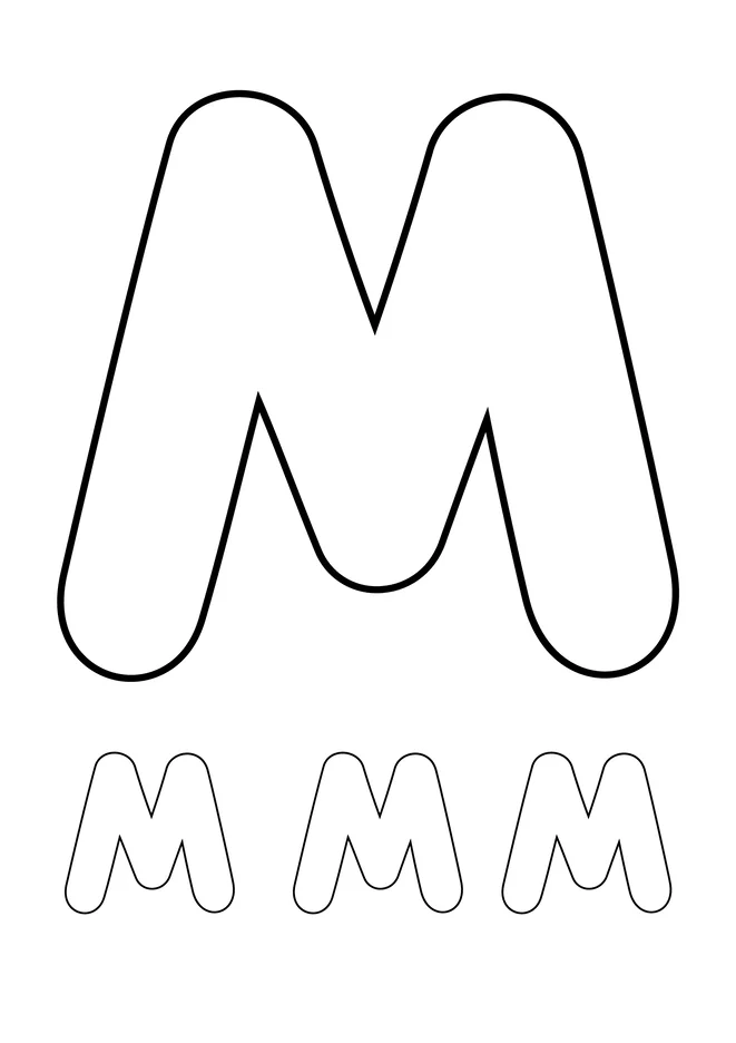 Alfabeto para colorir e imprimir para imprimir e colorir - imagem 14